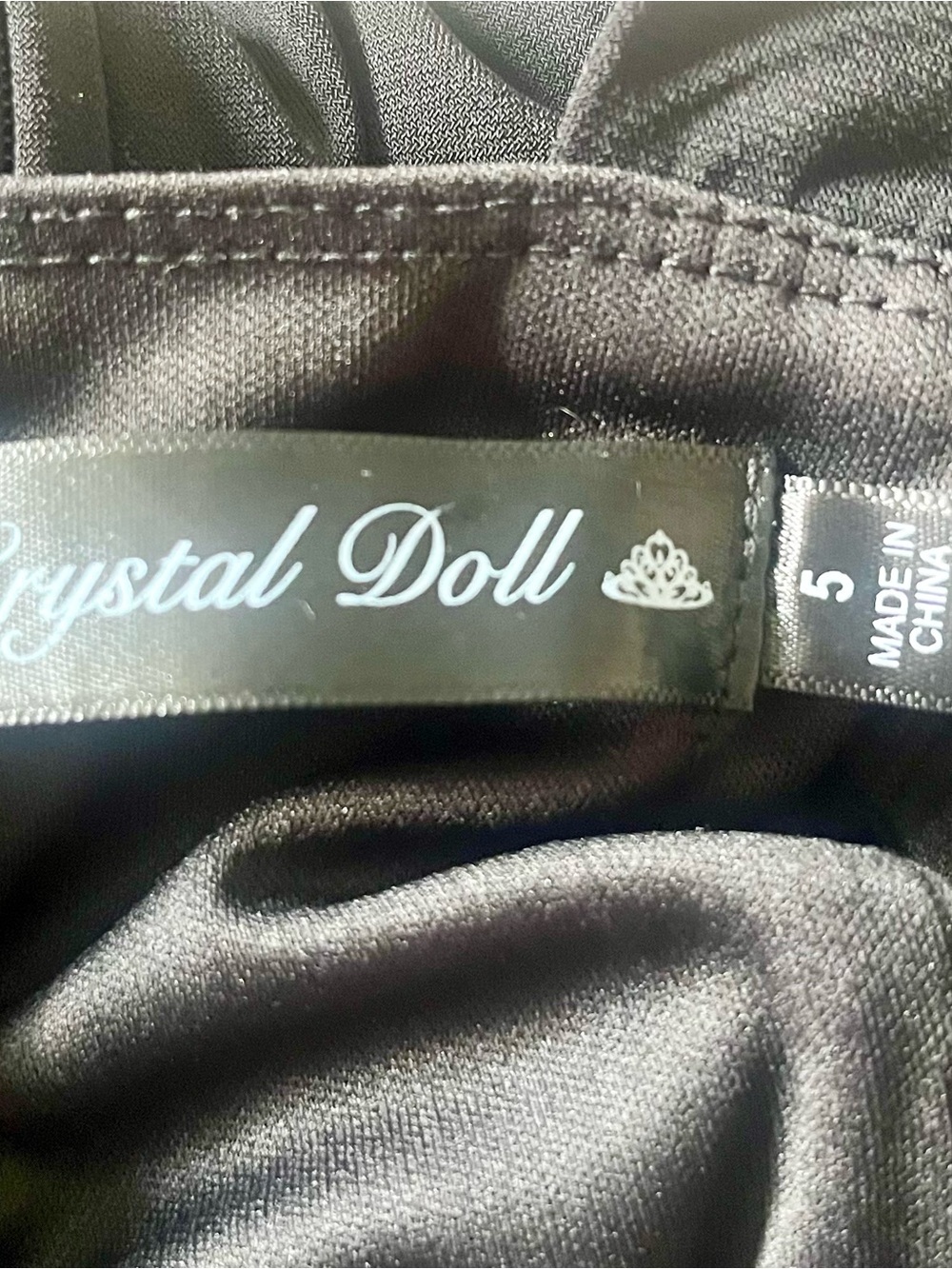Crystal Doll Black Backless V‑Neck Maxi Dress - Picture 3 of 3